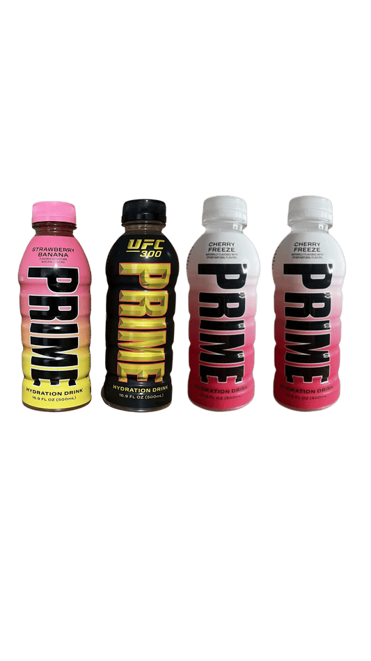 PRIME Hydration Special Deal!  2x Cherry Freeze 1x Strawberry Banana and 1x UFC 300 £10.95